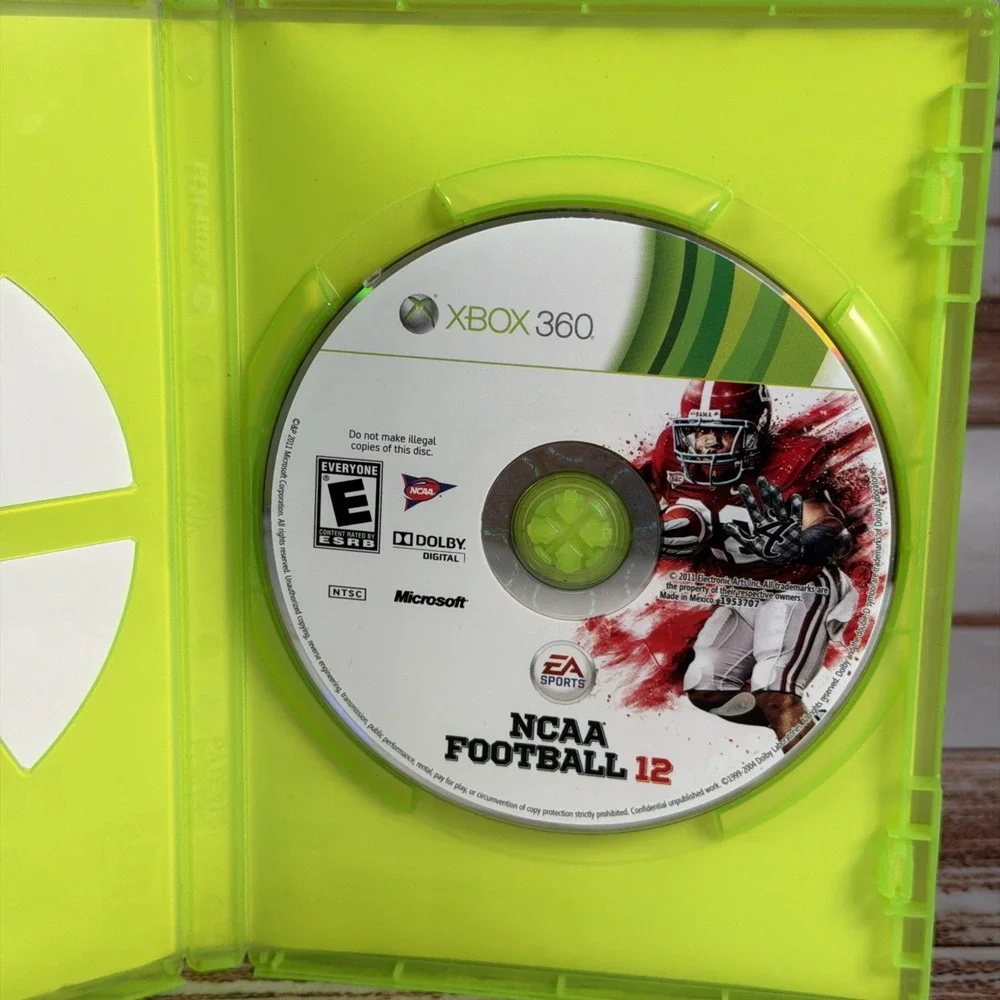 NCAA Football 12 Xbox 360 Resurfaced Disc & Case Used